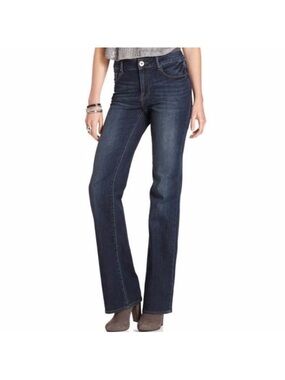 *Dkny Jeans Vintage Dark Wash Y2K Mid-Rise Soho Bootcut Size 6L Denim Jeans A32